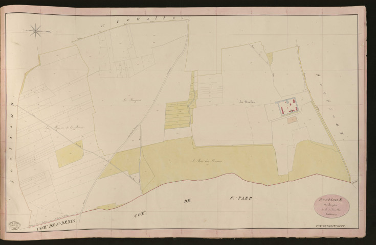 Bazincourt-sur-Epte. Section E _ des Bruyères _ 2e de 3 Feuilles