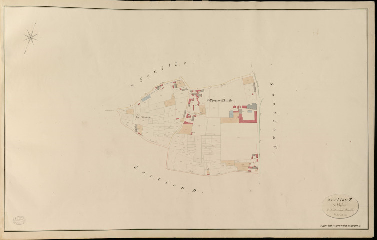 Saint-Pierre-d'Autils. Section F _ de l'Eglise _ 4e et dernière Feuille