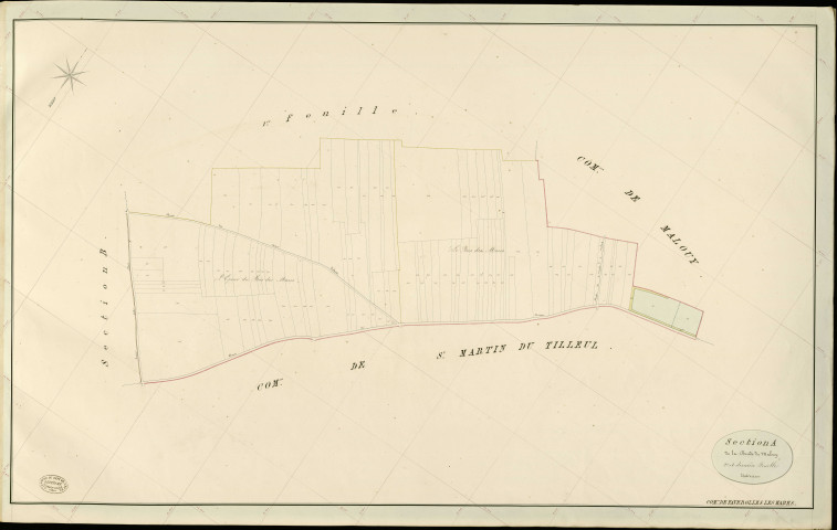 Faverolles-les-Mares. Section A _ de la Boude de Malouy _ 2e et dernière Feuille