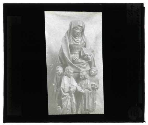 Église de La Bonneville-sur-Iton (Eure), statues de Marie Cléophas, Saint-Jacques le mineur, Simon, Jude et Joseph.