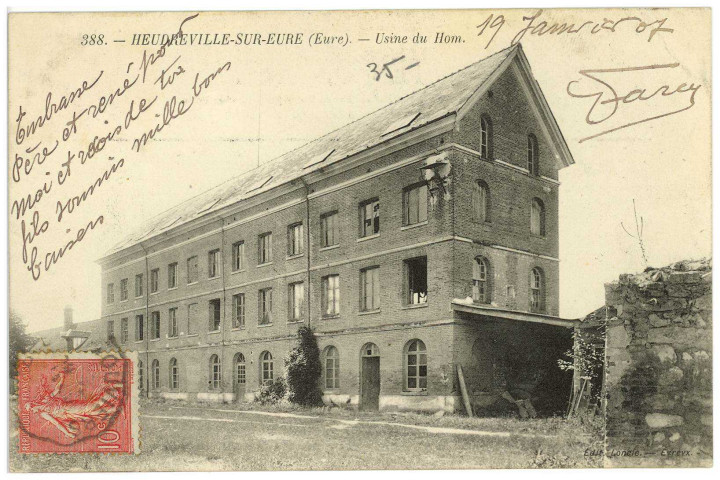Heudreville-sur-Eure. Usine du Hom.