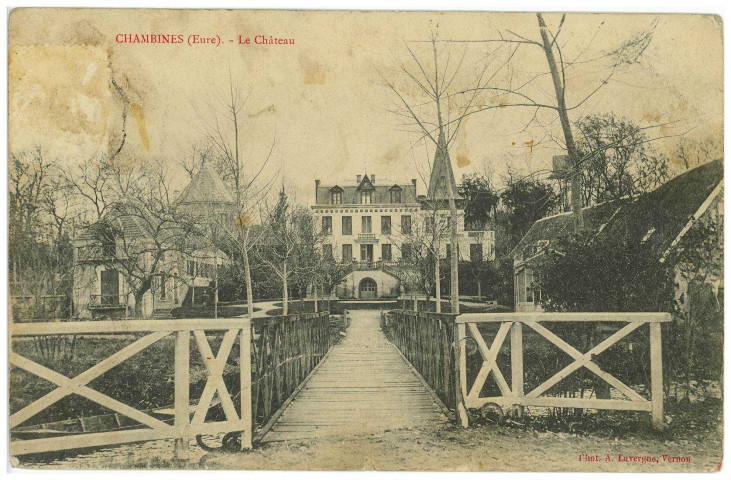 Hécourt. Chambines (Eure) - Le Château.