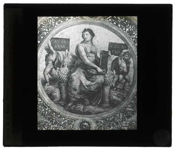 Tableau "La Philosophie" de Raphaël dans la Chambre de la signature au Vatican.
