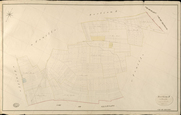 Chaignes. Section B _ de Chaignolles _ 2e de 4 Feuilles
