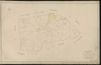 Combon. Tableau d'assemblage _ du Plan Parcellaire de la Commune de Combon. _ Canton de Beaumont-le-Roger - Bernay - Eure. _ Terminé sur le terrain en 1826 sous l'administration de M. Le Vicomte Raymond Delaitre, Préfet _ M. Monvoisin, maire _ en sous la Direction de M. Hurtrelle, Directeur des Contributions directes. _ M. Hautier, Géomètre en Chef. _ Par M. Gérard, Géomètre de 1re classe.