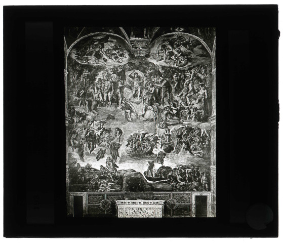 Chapelle Sixtine du Vatican, "le Jugement Dernier" de Michel-Ange.