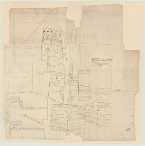 Flancourt-Catelon - Plan de l'ainesse aux Fleuris. *