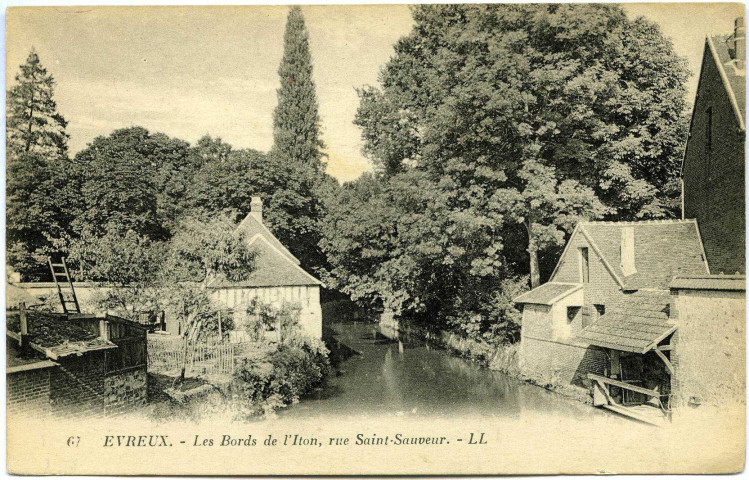 Evreux-Ville. Les Bords de l'Iton, rue Saint Sauveur.