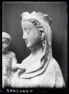 Statue de Vierge à l'enfant du XIVème siècle de l'église de Sancourt (Eure).