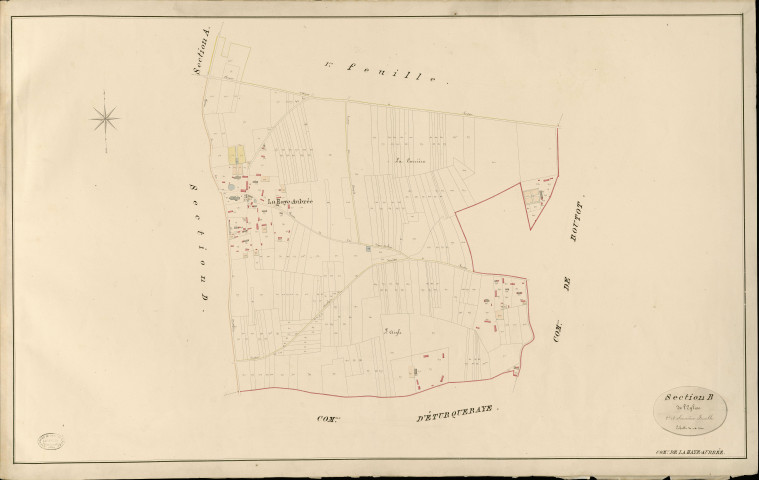 Haye-Aubrée (La). Section B _ de l'Eglise _ 2e et dernière Feuille