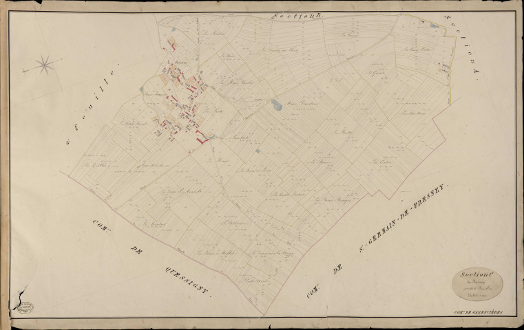 Garencières. Section C _ du Buisson _ 1re de 2 Feuilles