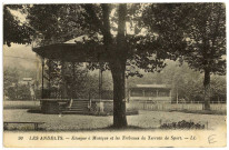 Andelys (Les). Kiosque à Musique et les Tribunes du Terrain de Sport.