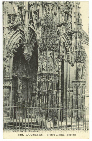 Louviers-Ville. Eglise Notre-Dame, portail.