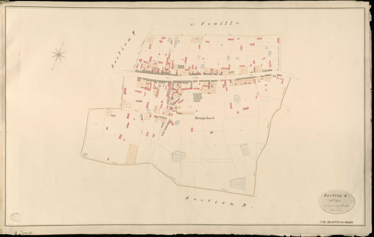 Bourg-Achard. Section A _ de l'Eglise _ 2e et dernière Feuille