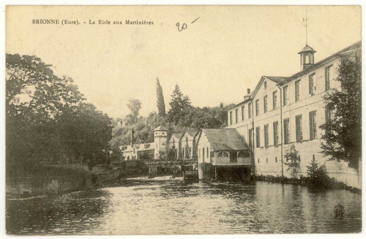 Brionne. La Risle aux Martinières.
