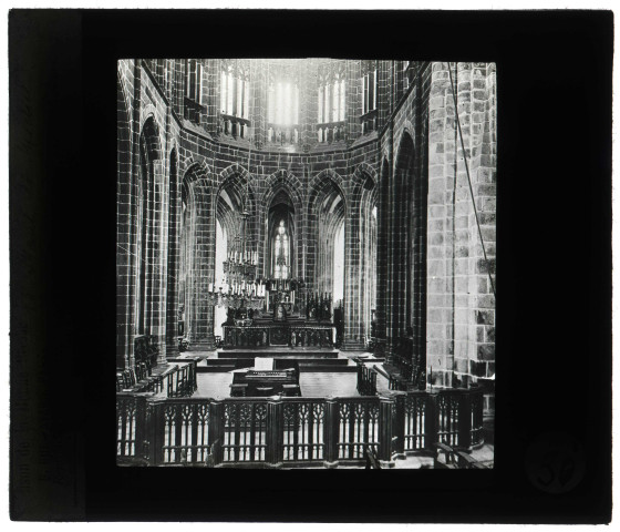 Église abbatiale du Mont-Saint-Michel (Manche), chœur.