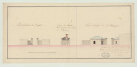 Evreux _Hospice rue Saint-Louis. Projet 3 _ " Dépôt de mendicité et l'hospice " .