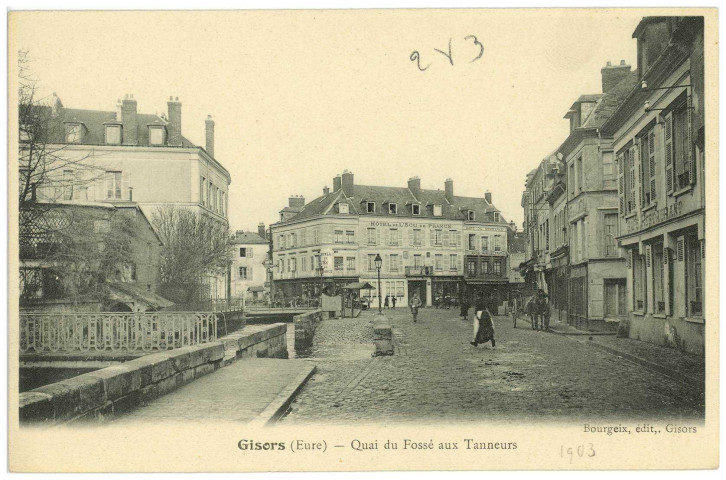 Gisors. Quai du Fossé-aux-Tanneurs.