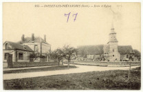 Boisset-les-Prévanches. Ecole et Eglise.