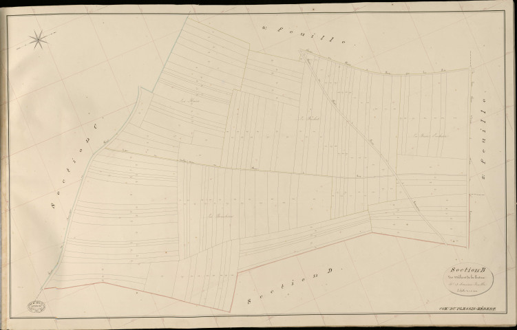 Plessis-Hébert (Le). Section B _ des Mâlis et de la Couture _ 4e et dernière Feuille