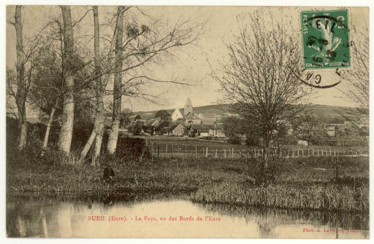 Bueil. Le Pays, vu des Bords de l'Eure.