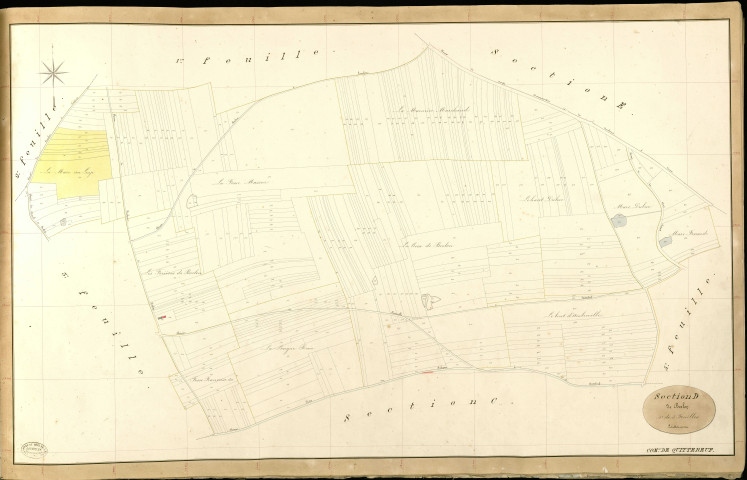 Quittebeuf. Section D _ de Boslon _ 4e de 5 Feuilles