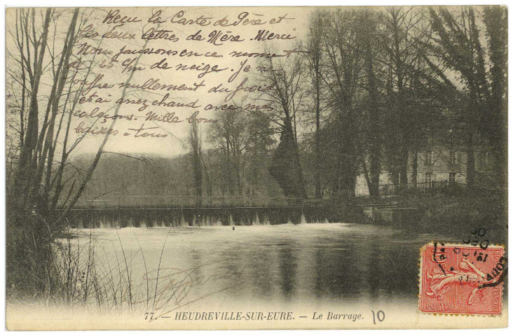 Heudreville-sur-Eure. Le Barrage.
