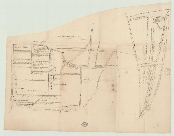 Rugles - 1- "Carte des tènements du Breuil et du Buisson Corbin". * 2- "La Héripière, les Vallées". *
