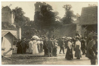 Château-sur-Epte. Souvenir du Millénaire Normand-28 mai 1911- Visites aux Ruines de Château sur Epte.
