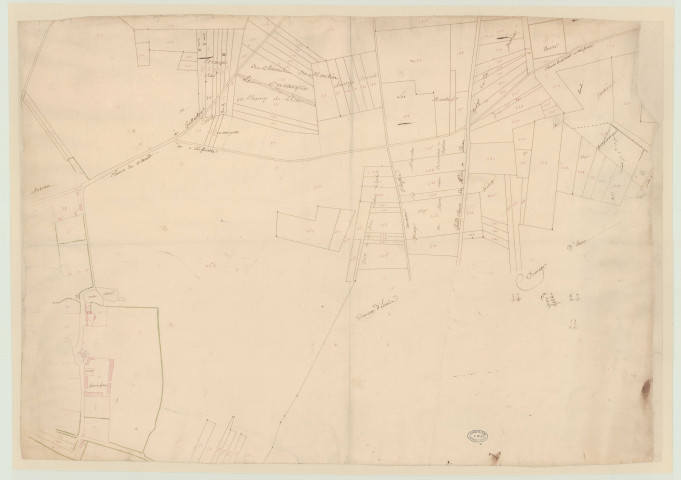 Ecouis - Plans de la seigneurie de Villerets. *