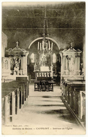 Campigny. Intérieur de l'Eglise.
