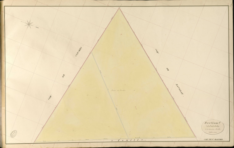 Sainte-Marthe. Section C _ de Forêt de Conches _ 8e et dernière Feuille
