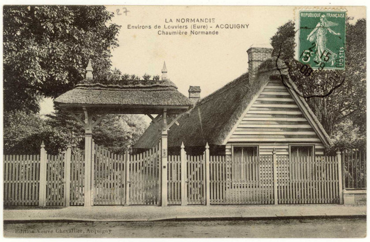 Acquigny. Chaumière normande.