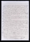 Correspondance signée de M. Tribolet, [adressée au président Bonjean à Orgeville (Eure), depuis Orgeville (Eure), en date du 22 août 1914].