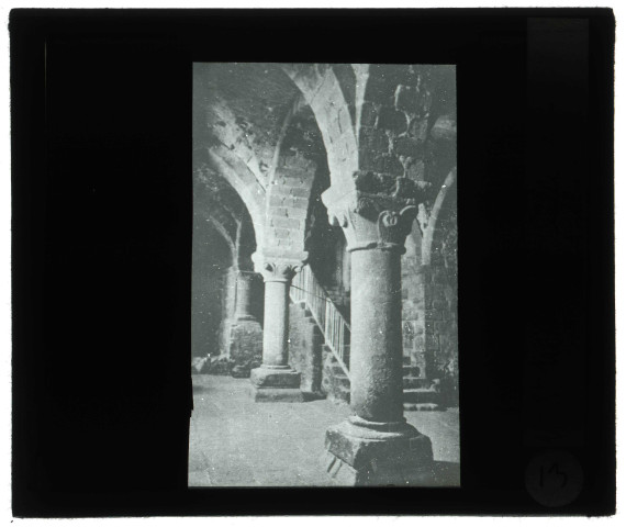 Abbaye du Mont-Saint-Michel (Manche), salle de l'Aquilon.
