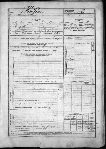 Bernay. Registre - Tome 1 (1883)