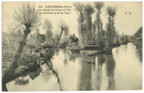 Louviers-Ville. Les Bords de l'Eure et l'Ile de Folleville prise du Pont.