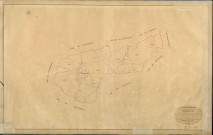 Bernienville. Tableau d'assemblage _ du Plan Parcellaire de la Commune de Bernienville _ Canton de Evreux (nord) - Evreux - Eure. _ Terminé sur le Terrain le 25 Mars 1841 , sous l'administration de M. Zédé, Préfet _ M. Leblond, Maire _ sous la Direction de M. Garnier, Directeur des Contributions directes _ M. Le Fébure, Géomètre en Chef. _ Par M. Canu, Géomètre de 1re classe.