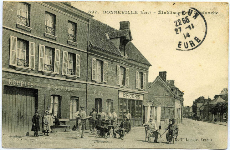 Bonneville-sur-Iton (la). Établissement Laplanche Café Restaurant.