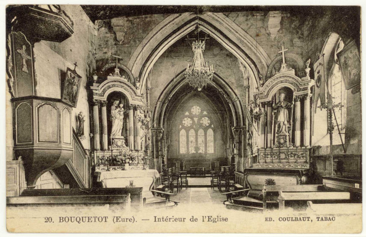 Bouquetot. Intérieur de l'Eglise.