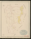 Thibouville. Tableau d'assemblage du Plan Parcellaire de la Commune de Thibouville _ Canton de Beaumont-le-Roger - Bernay - Eure. _ Terminé sur le terrain le 1826, sous l'administration de M. Le Vicomte Raymond Delaitre, Préfet - M. Chouel, Maire et sous la direction de M. Hurtelle, Directeur des Contributions directes. _ M. Hautier, Géomètre en Chef. _ Par M. Canu, Géomètre de 1re classe