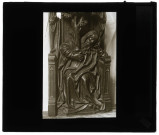 Château de Mme Salet à Courteilles (Eure), statue en bois.