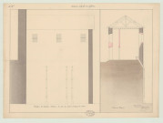 Gaillon _"Maison centrale de détention dans l'ancien château de Gaillon. Elévation des chambres solitaires du côté des fossés et chemin de ronde".