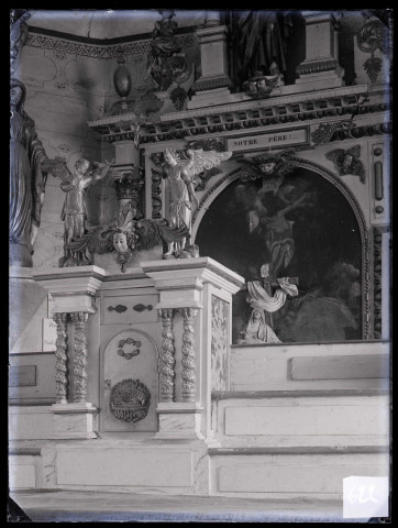 Église de Berthouville (Eure), retable d'autel.