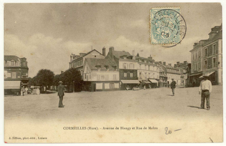 Cormeilles. Avenue de Blangy et Rue de Mâlou.