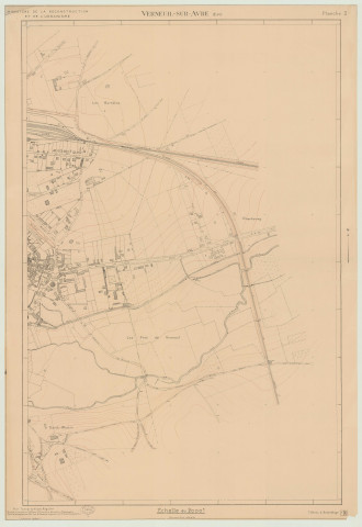 Verneuil-Sur-Avre _ MRU _ Plan topographique régulier en 2 feuilles