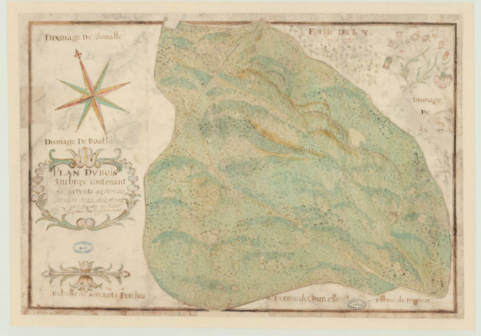 Bouafles - "Plan du bois du Bray dixmage de Bouafles". *
