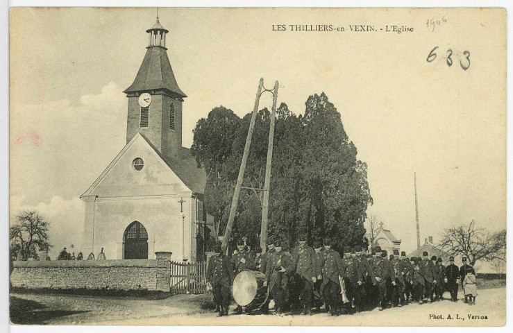 Thilliers-en-Vexin (Les). L'Eglise.