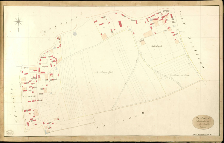 Quittebeuf. Section C _ de la Mare des Noes _ 1re de 3 Feuilles