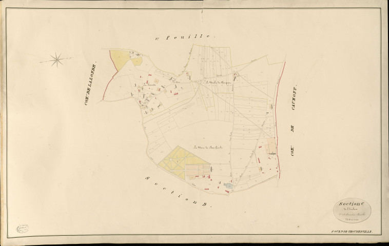 Saint-Ouen-de-Thouberville. Section C _ de l'Enclave _ 2e et dernière Feuille